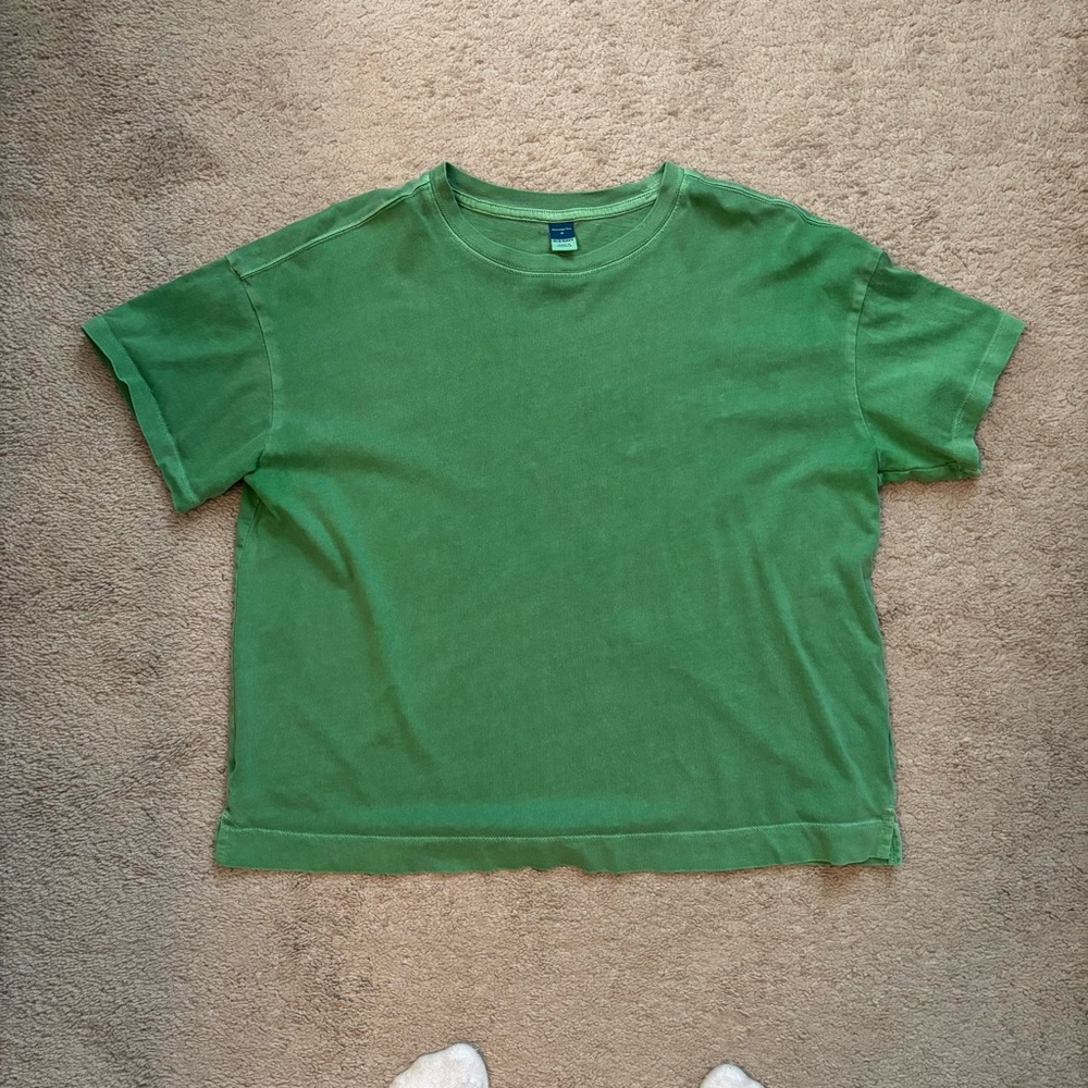 Old Navy Oversized Vintage Green T-Shirt